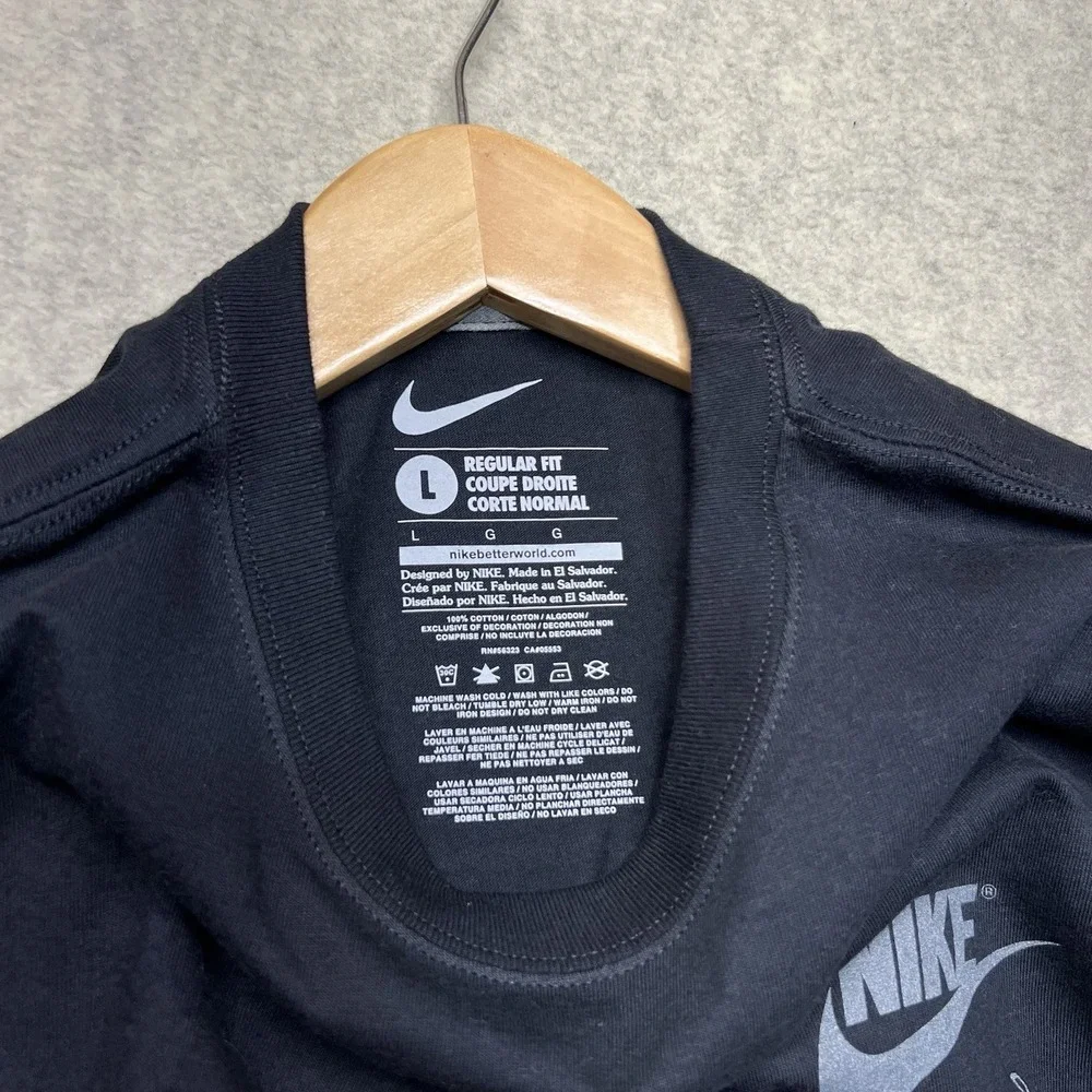Nike T Shirt Bundle Mens Large Air Max‎ Graphic Black Gray Lot 2 Streetwear